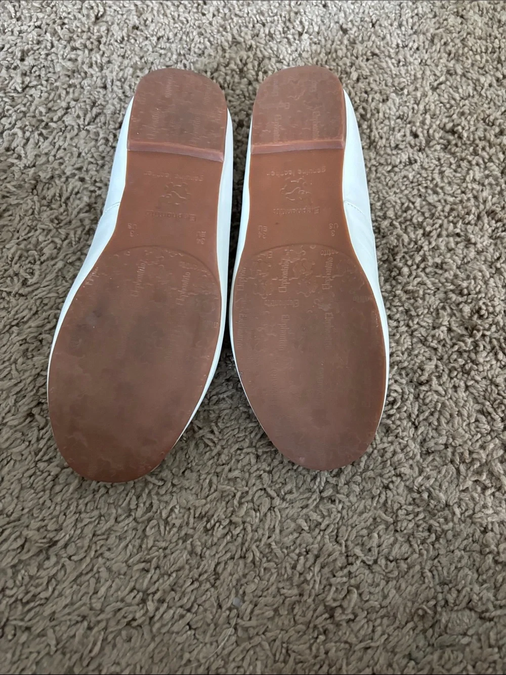 Elephantito White Girls' Bow Ballet Flats